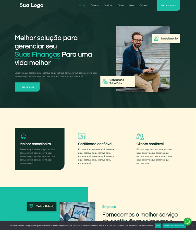 Modelo 024 - Finanças e investimentos