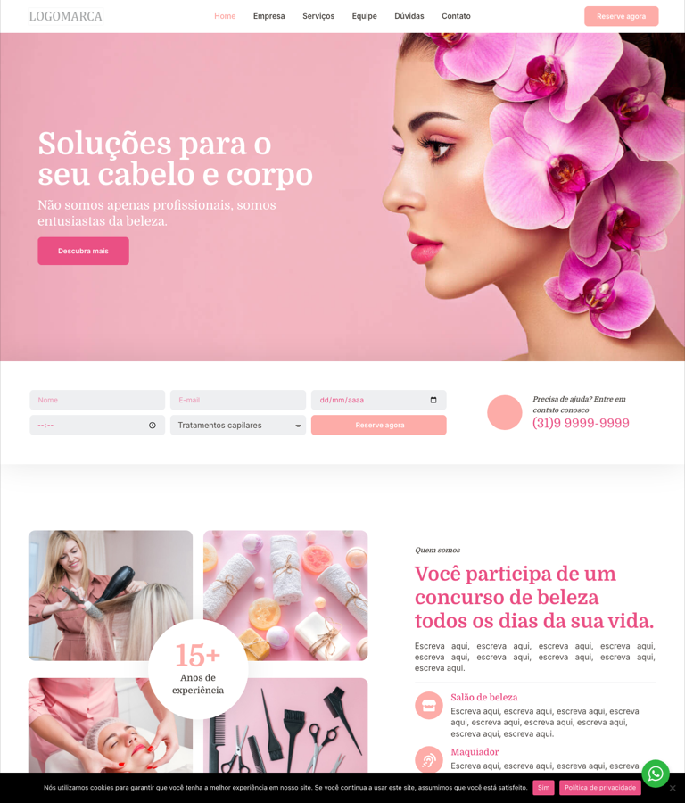 Modelo 058 - Salão de beleza